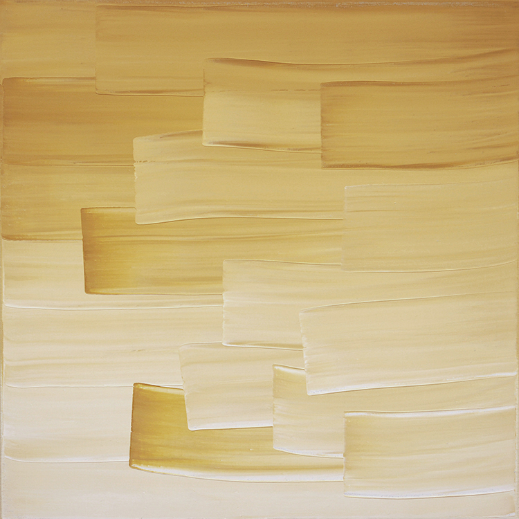 Ulrike Stubenboeck, LIBRARY SERIES #11, 60 x 60 cm, oil on canvas, 2007.